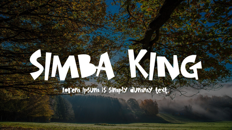 SIMBA KING Font