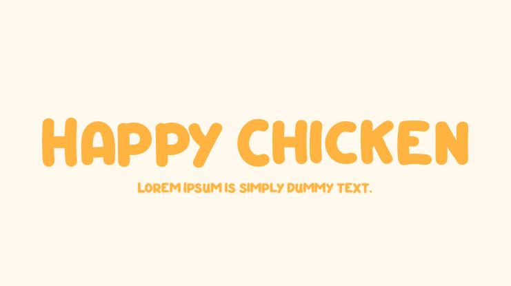 Happy Chicken Font