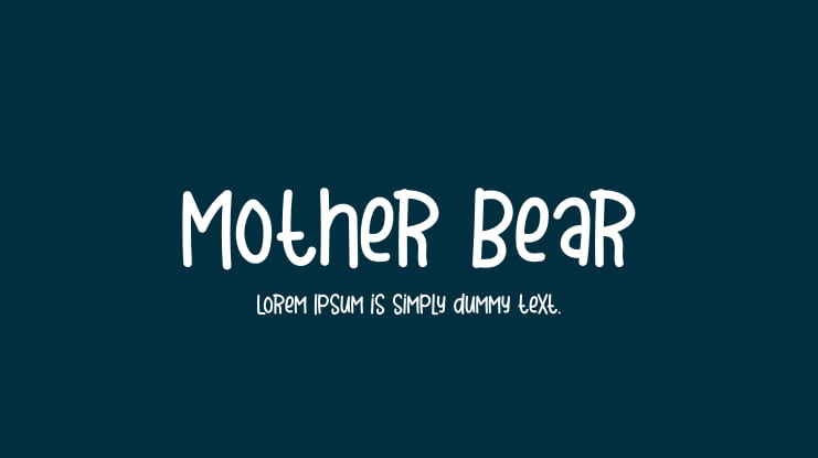 Mother Bear Font