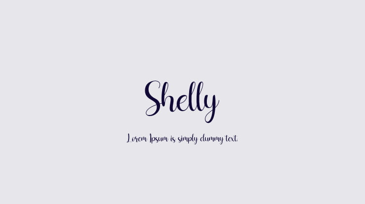Shelly Font Family