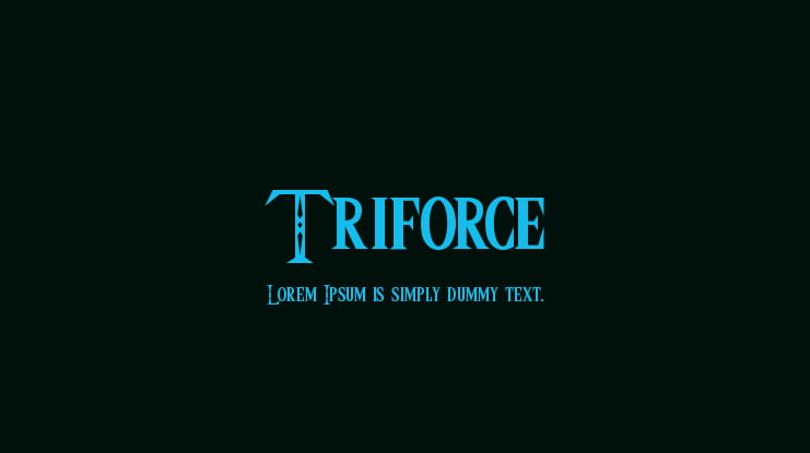 Triforce Font