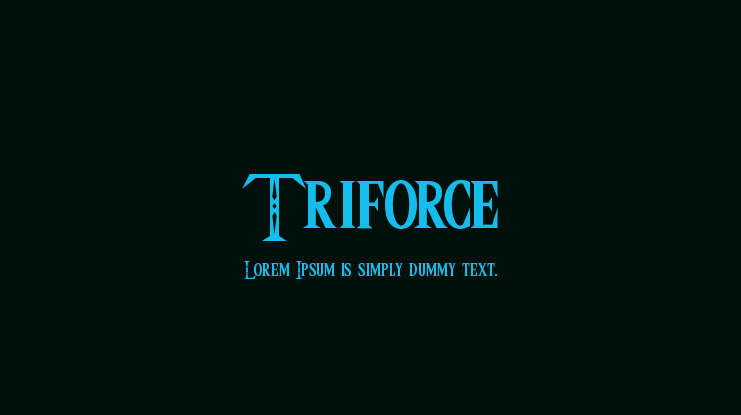 Triforce Font