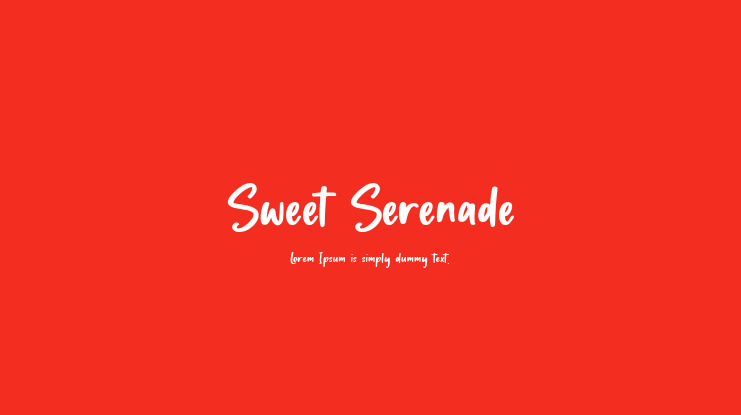 Sweet Serenade Font