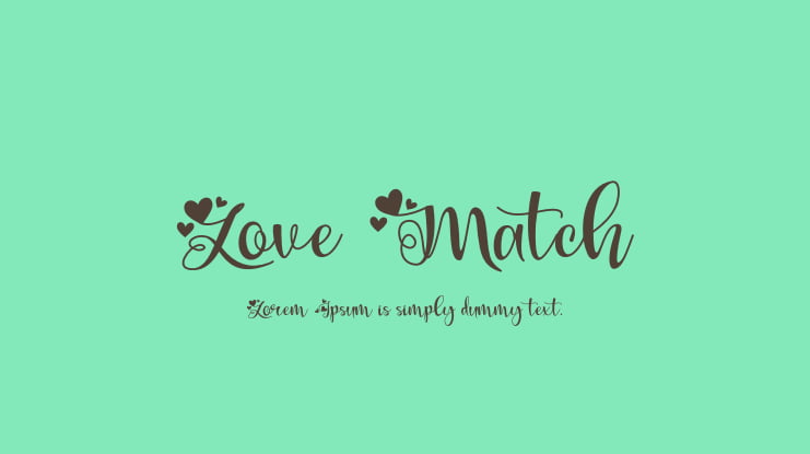 Love Match Font