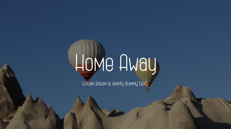 Home Away Font