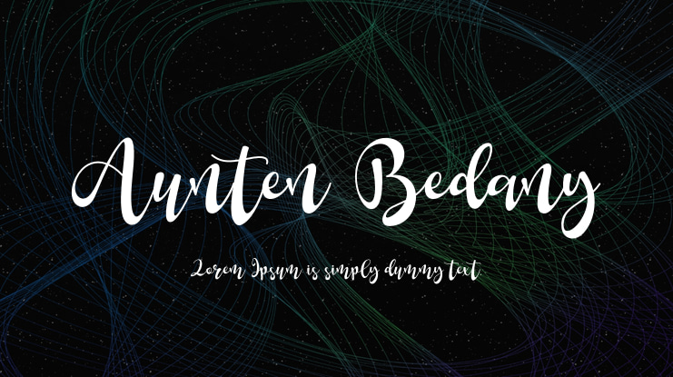 Aunten Bedany Font