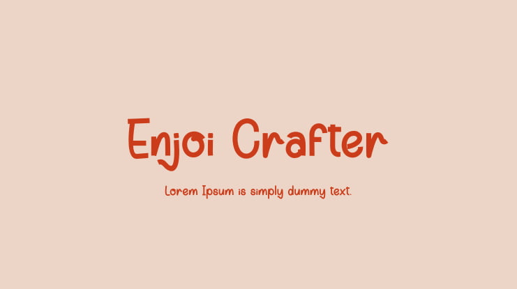 Enjoi Crafter Font