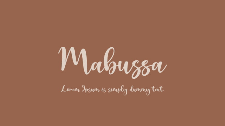 Mabussa Font