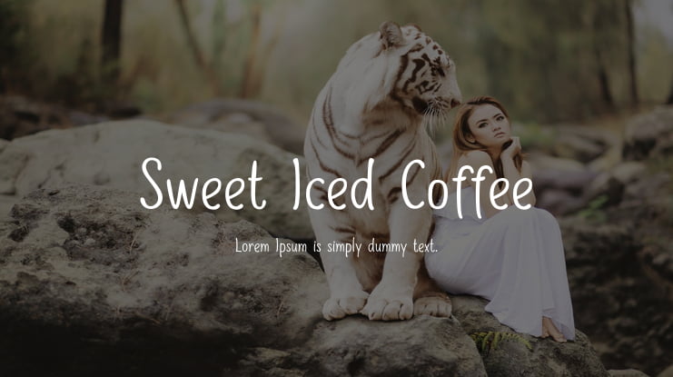 Sweet Iced Coffee Font