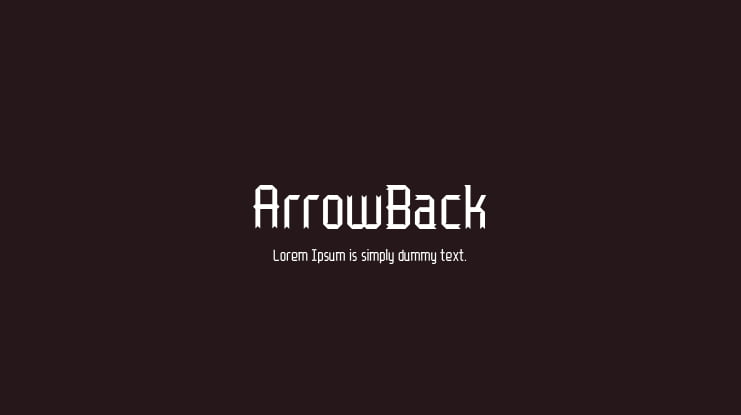 ArrowBack Font