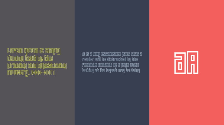 BlocParty Outline Font Family