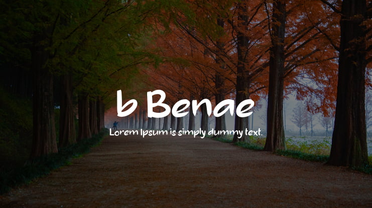 b Benae Font