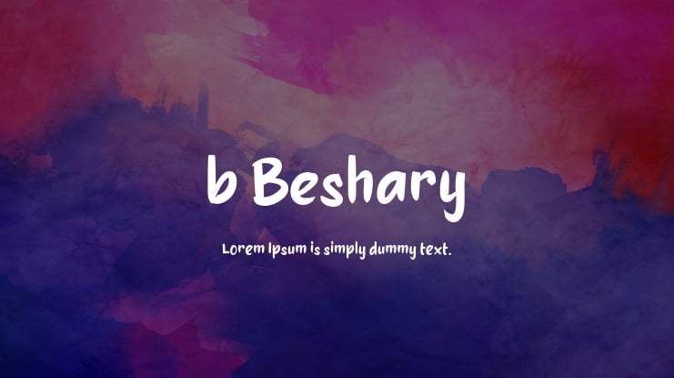 b Beshary Font