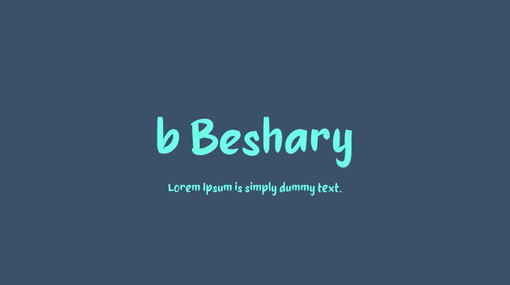b Beshary Font
