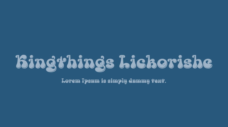 Kingthings Lickorishe Font