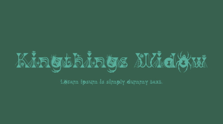 Kingthings Widow Font