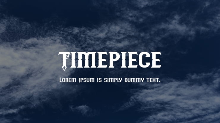Timepiece Font Family
