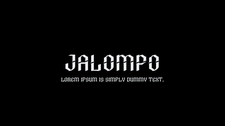 Jalompo Font