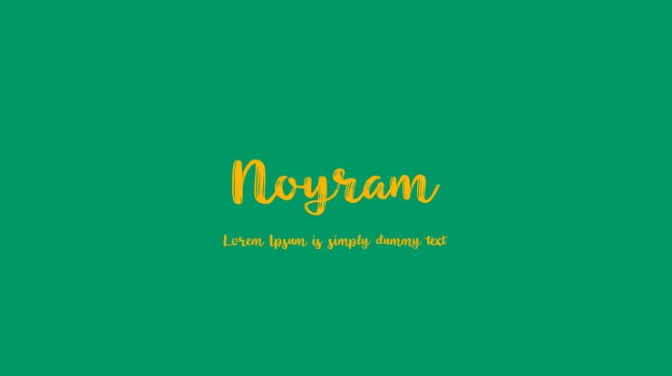 Noyram Font