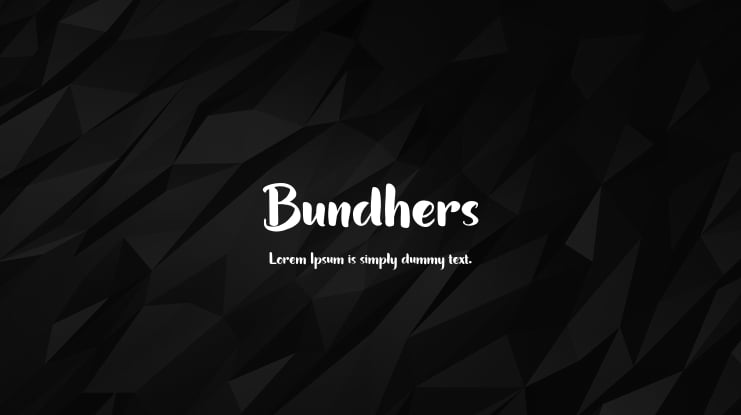 Bundhers Font
