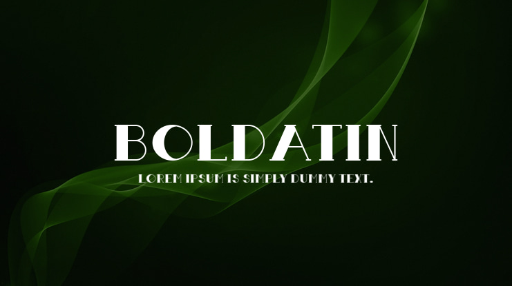 Boldatin Font