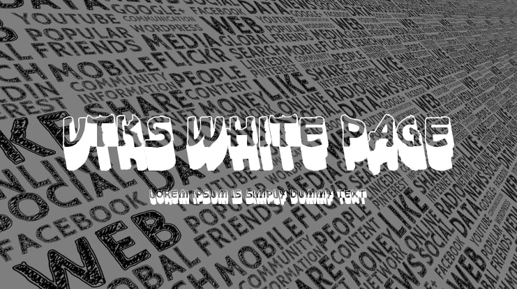VTKS White Page Font Family