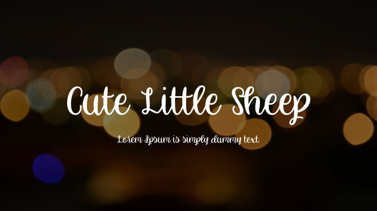 Cute Little Sheep Font