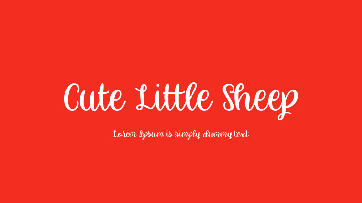 Cute Little Sheep Font