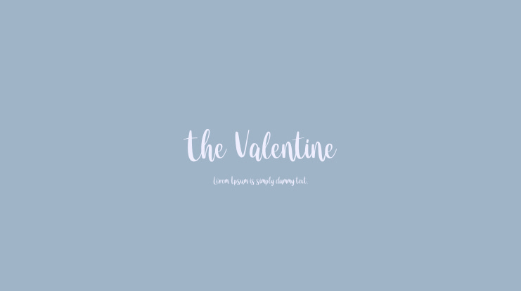 The Valentine Font