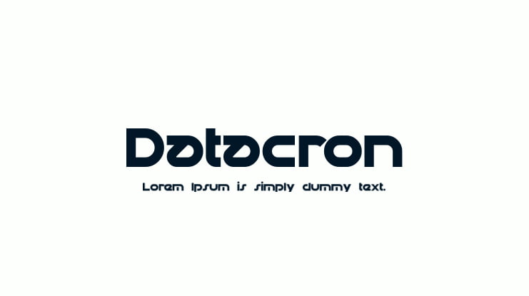Datacron Font Family
