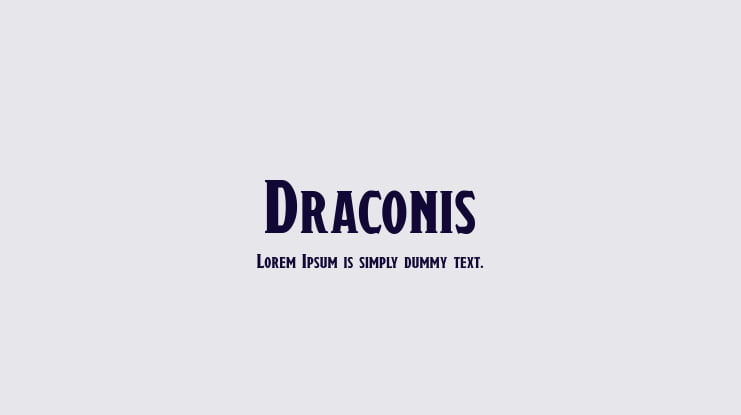 Draconis Font Family