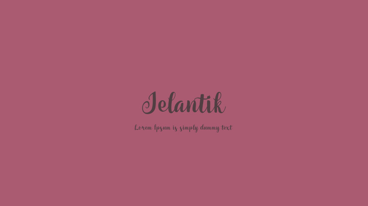 Jelantik Font