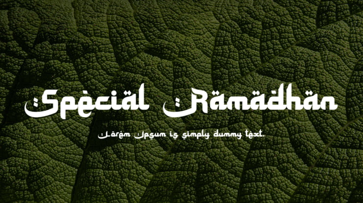 Special Ramadhan Font