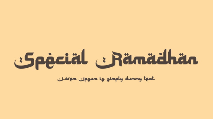 Special Ramadhan Font