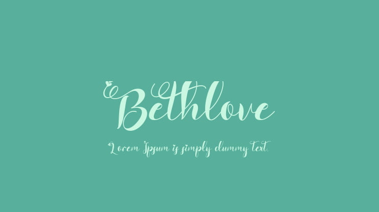 Bethlove Font