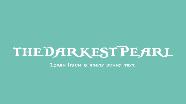 thedarkestpearl Font