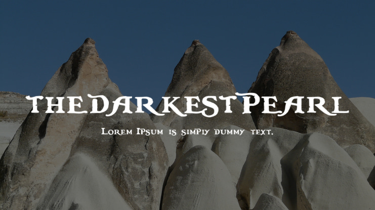 thedarkestpearl Font