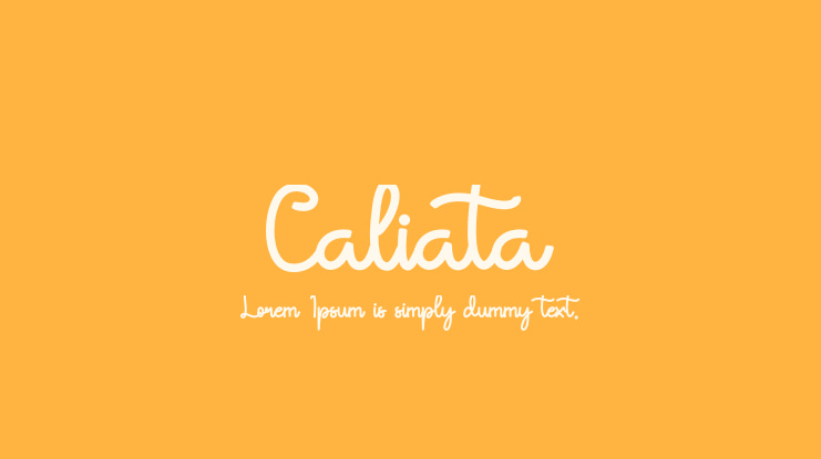 Caliata Font