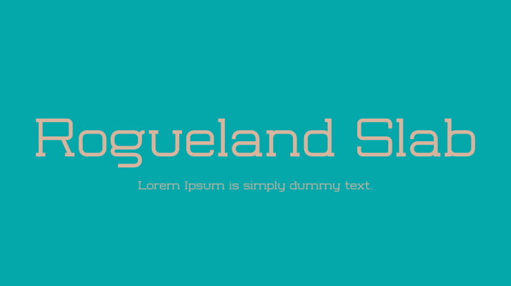 Rogueland Slab Font