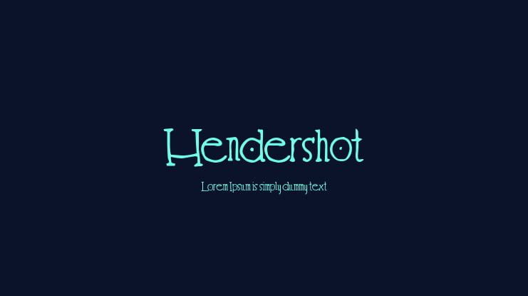 Hendershot Font