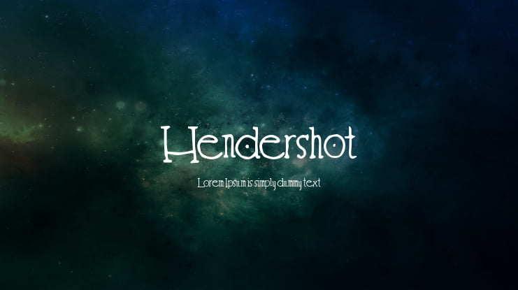 Hendershot Font