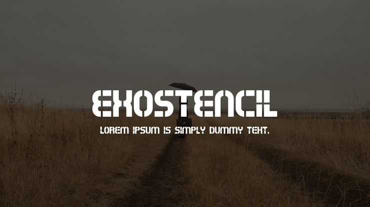 Exostencil Font Family