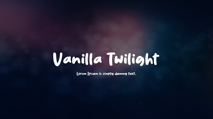 Vanilla Twilight Font Family