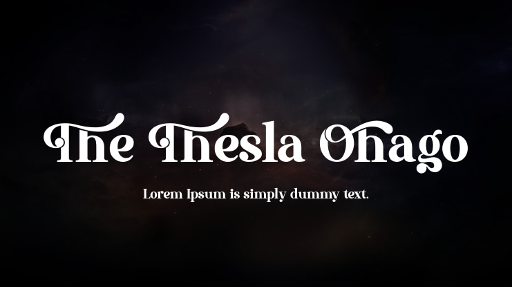 The Thesla Ohago Font