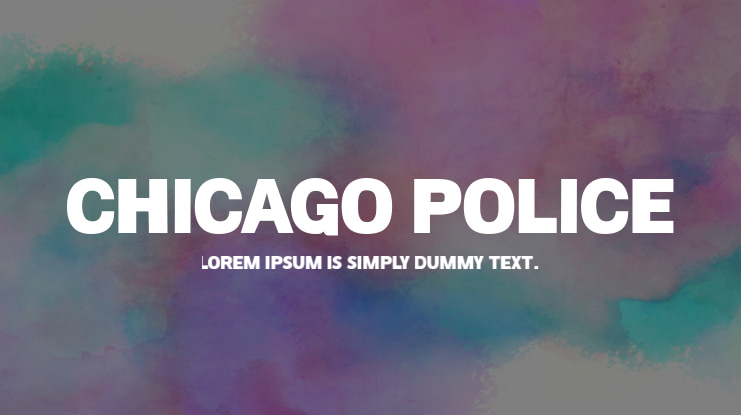 Chicago Police Font
