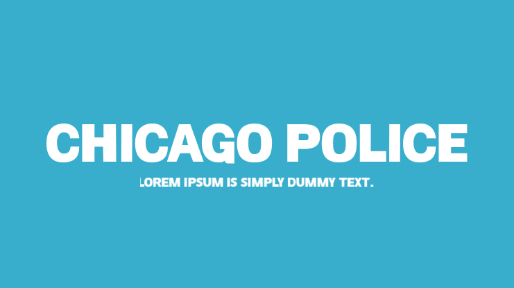 Chicago Police Font
