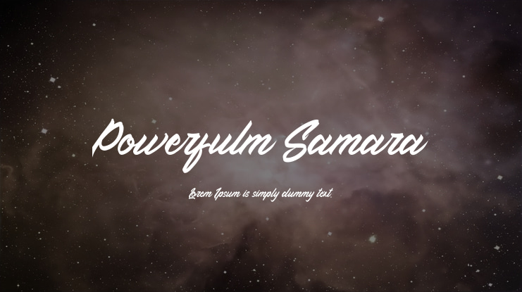 Powerfulm Samara Font