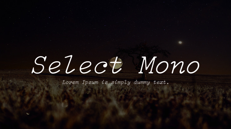 Select Mono Font