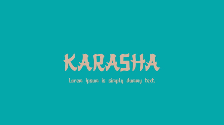 KARASHA Font