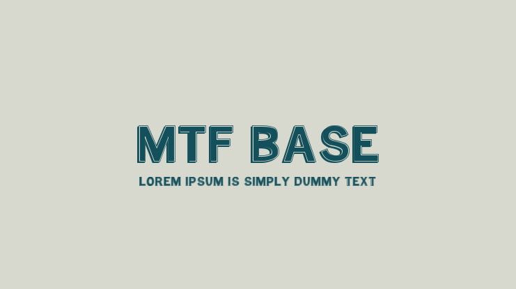 MTF Base Font Family